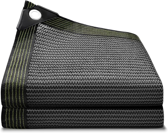 90% Grey Shade Cloth, 6.5x13FT Resistant Garden Sun Shade Net, Durable Mesh Shade Tarp with Reinforced Grommets for Greenhouse, Plant, Chicken Coop, Pergola, Swimming, Canopy，Patio，Garden
