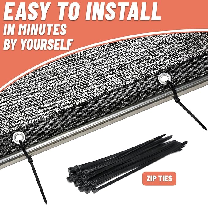 Amgo 70% Black Shade Cloth Custom Size 15FT x 29FT Mesh Tarp, UV Resistant Netting with HDPE Material and Upgrade Grommets for Plant Cover, Greenhouse, Chicken Coop, Barn, Kennel, Garden.