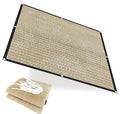 50% Sunblock Garden Sun Shade Cloth with Stainless Steel Grommets - Shade for Plants - Sun Shade Cover for Outdoor Plants Garden Patio - Beige (4' x 4')