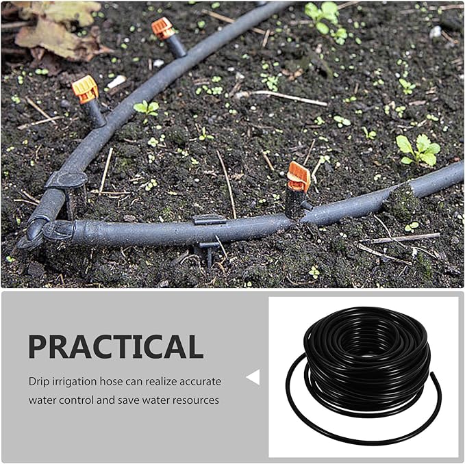 HANABASS 4/7 Drip Irrigation Tubing Heavy Duty Water Hose for Garden and Agriculture Irrigation Systems Flexible Watering Hose for Efficient Automatic Drip