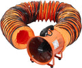 VEVOR Portable Ventilator with Hose, 2 Speed, 10 Inch Utility Blower Exhaust Fan with 33ft Flexible Duct, 292W 1948CFM High Velocity Industrial Air Mover for Extraction and Ventilation