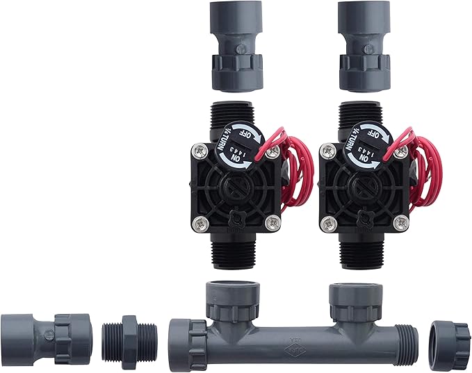 Hunter PGV101-MM 2 Zone Dura Manifold Valve Kit with Flow Control - Slip PGV101G (2 zone)