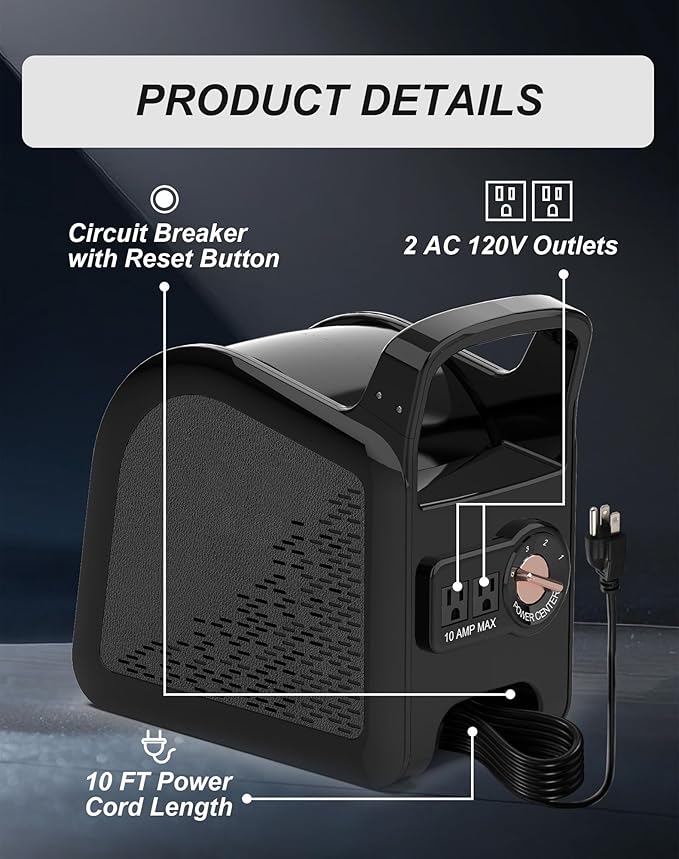 Utility Fan, 355CFM High Velocity Air Mover Floor Fan with 3 Speeds and 185° Rotation, Carpet Dryer with Removable Filter for Drying, Cooling, Ventilation for Job Site, Home Use, 12", Black
