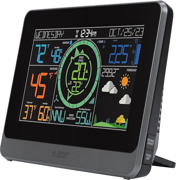La Crosse Technology 328-1415 Wireless Professional Color Weather Station with Cyclone Sensor