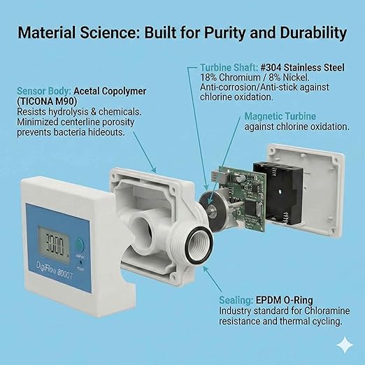 Savant Digital Flow Meter 3/8" NPT for Water Filter