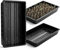 Mr. Pen- Seed Starter Trays, 5 Pack, 17"x10"x2.4", Durable Plastic Growing Trays, Stackable and Reusable Seedling Starter Kits for Indoor, Outdoor, Greenhouse Gardening, Planting, Hydroponic Systems