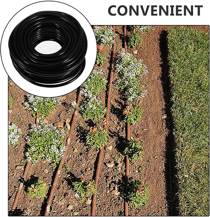HANABASS 4/7 Drip Irrigation Tubing Heavy Duty Water Hose for Garden and Agriculture Irrigation Systems Flexible Watering Hose for Efficient Automatic Drip