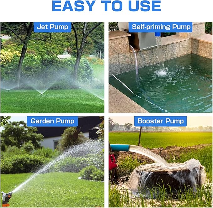 D-HONOR Water Pump Pressure Controller, 110V 50/60HZ Automatic Electronic Switch, Pressure Adjustable Range 1.5-2.5bar, Ideal for Various Water Pump Types
