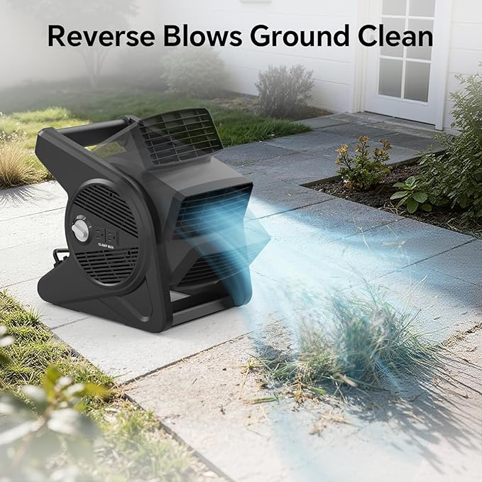 shinic 15" pivoting blower fan,portable pivoting blower fan with Reset Button for Floor & Carpet Drying,375 CFM, 3 Speeds Ideal for Office Garage Gym Home Use(Black)