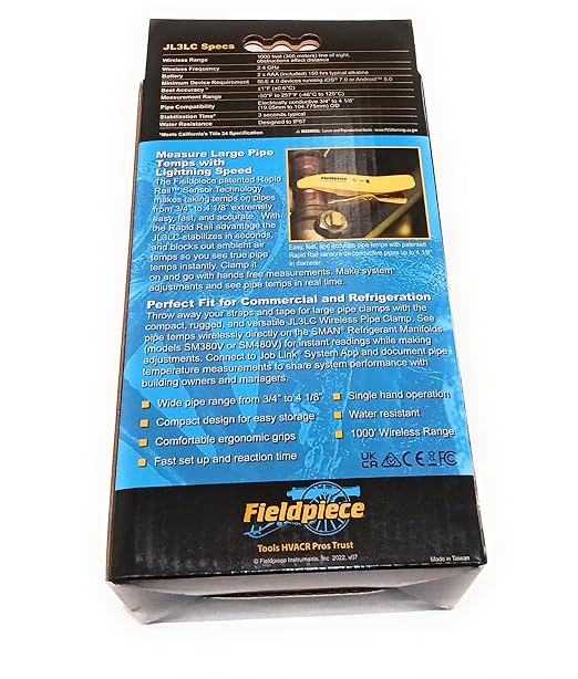 Fieldpiece JL3LC - Large Pipe Clamp Probe