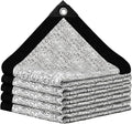 Aluminum Shade Cloth 10x10',80% Aluminum Reflective tarp,Durable Mesh Tarp with Grommets,Shade Cloth for Garden,Car, Outdoor Pergola,Greenhouse,Chicken Coop and Dog Kennel(Silver)