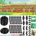 Drip Irrigation System – 2026 Upgraded Garden Watering System with 46FT 1/2'' Tubing, New Quick-Connect 1/4 inch Fittings Automatic Sprinkler for Garden Lawn Greenhouse Plant Flower Bed