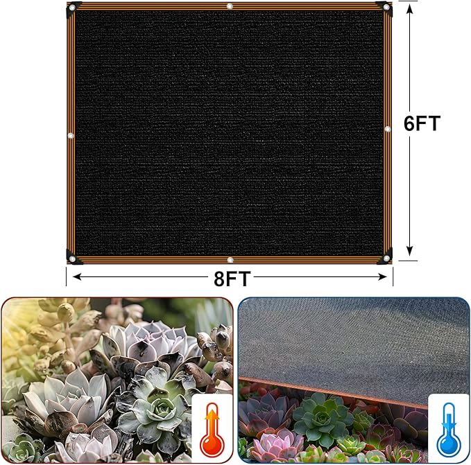 Shade Cloth - for Garden 90% Plant Shades Mesh Tarp with Grommets Outdoor Sun Shades Netting for Chicken Coop Greenhouse Vegetables Pergola Patio Cover