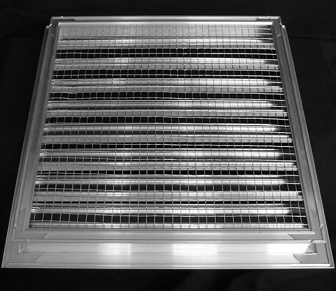 HVAC Premium 30"W x 30"H Aluminum Exterior Gable Louver Vent for Walls & Crawlspace - Weather-Resistant Air Grille with Screen Mesh - [Outer Dimensions 31.75"W x 31.75"H]