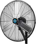 Tornado 24 Inch High Velocity Oscillating Wall Fan – 3 Speed, 7200 CFM, Heavy Duty Metal Construction, 6.6 FT Power Cord – UL Certified for Commercial, Industrial, and Garage Use