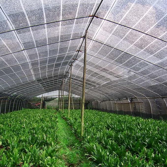 50% 30 X 30 FT Black Shade Cloth, Outdoor Woven Sun Shade with Grommets, Durable Breathable Netting Shading Antifreezing for Patio, Garden, DIY Home, Plants Cover, Greenhouse, Dog Kennel