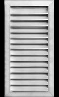 HVAC Premium 18"W x 32"H Aluminum Exterior Gable Louver Vent for Walls & Crawlspace - Weather-Resistant Air Grille with Screen Mesh - [Outer Dimensions 19.75"W x 33.75"H]