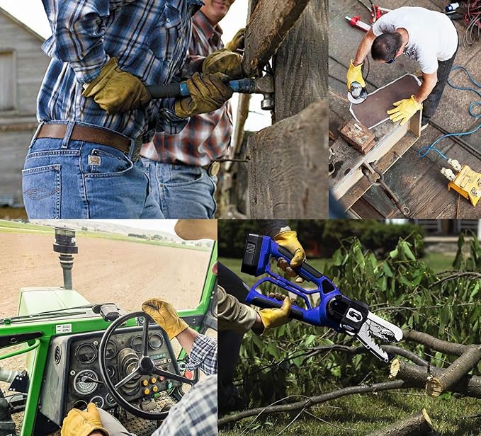ARC FLASH Safety Gloves, Cut-Resistant Goat Skin with Para-Aramid Liner for Work, Handling, Driving