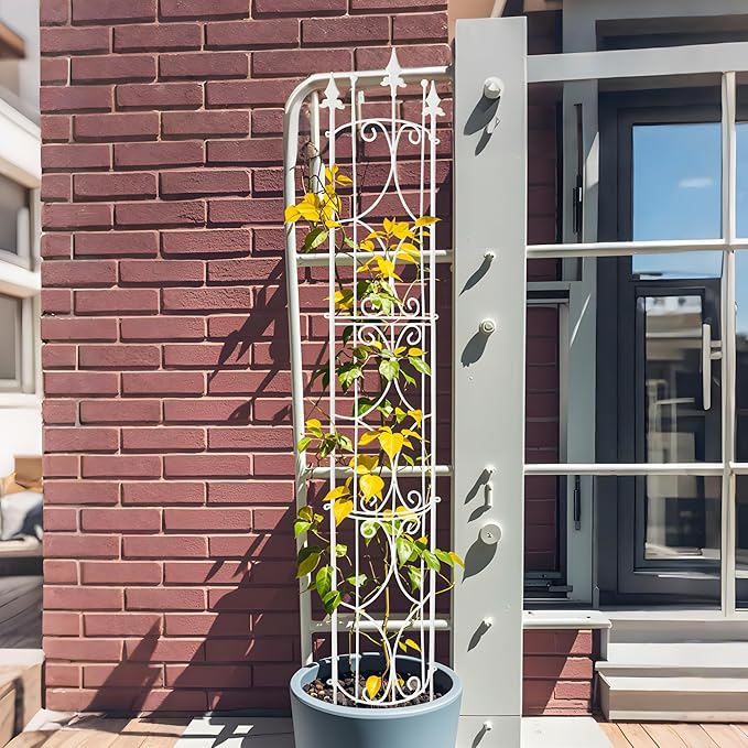 Thealyn Garden Trellis 2 Pack 72'' H x 12'' W Metal Plant Trellis Indoor/Outdoor Metal Garden Trellis Plant Trellis for Potted Plants Climbing Houseplants Flowers