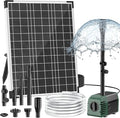NFESOLAR 20W Solar Fountain Pump, 160GPH Solar Powered Water Pump with Adjustable Flow, Solar Pond Pump with 16.4FT Cord & Tubing for Pond, Waterfall, Garden, Bird Bath & Outdoor Water Features