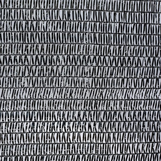 Agfabric 10 X 10ft 30% Sun Shade Sun Shade Fabric Sunblock Shade Cloth Cover with Clips for Plants, Black