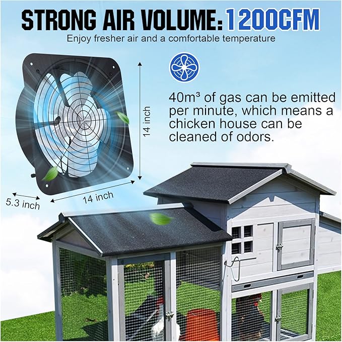 ECO-WORTHY 25W Solar Powered Attic Ventilator Gable Roof Vent Fan with 30W Foldable Panel - Fans for Home Attic, Greenhouse, RV or Outdoor, Ready-to-Use Fan,