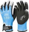 JDL 100% Waterproof Winter Work Gloves for Men & Women, Thermal Insulated Freezer Gloves for Cold Weather, Super Grip Palm