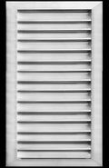 HVAC Premium 20"W x 32"H Aluminum Exterior Gable Louver Vent For Walls & Crawlspace - Weather-Resistant Air Grille With Screen Mesh - [Outer Dimensions 21.75"W x 33.75"H]