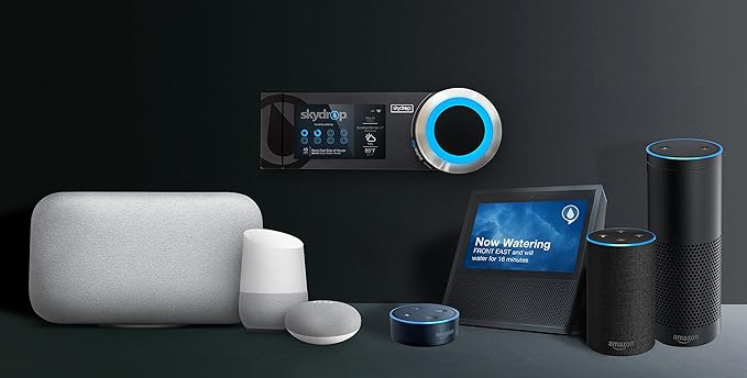 Skydrop Halo Smart Sprinkler System Controller | Alexa and Google Home Enabled | WiFi Connected | 8-Zone Irrigation System on Your Water Bill