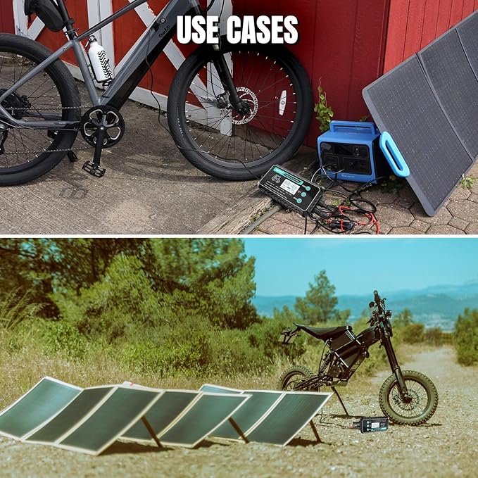 10A Waterproof Boost MPPT Solar Charge Controller Solar Panel for LiFePO4, Gel, Batteries Solar Charge 48 Volt Golf Cart Batteries,Electric Bike ,Electric Skateboard,Electric Surfboard Batteries etc