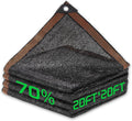 70% Shade Cloth, 20FTx20FT HDPE Mesh Tarp with Reinforced Grommets, Outdoor Sun Shade Net for Greenhouse, Plants, Garden, Pergola, Patio, Chicken Coop (20FT*20FT)