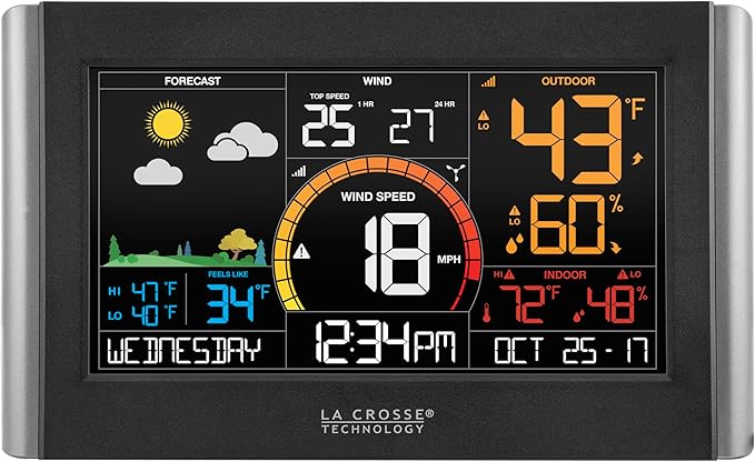 La Crosse Technology Wireless Wi-Fi Digital Weather and Wind Station (V21-WTH)