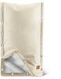 Backflow Preventer Insulation Cover - 3 Way Opening Pipe Insulation Cover for Irrigation Valve, Sprinkler Cover for Outside - Winter Freeze Protection Backflow Cover - 18" W x 34" H, Beige