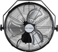 BILT HARD 3000 CFM 14 in. Outdoor Wall Mount Fan, 3-Speed Waterproof Wall Fan Industrial Grade High Velocity Outdoor Fans for Patio, Commercial, Garage, and Gazebo Use- UL Listed