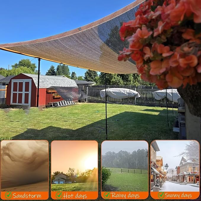 AHWEKR 90% Shade Cloth,2.5x5ft Tear Resistant Sun Shade Net with Reinforced Grommet,Durable Garden Shade Tarp Cover for Greenhouse,Plant Cover, Chicken Coop,Patio and Pergola,Black