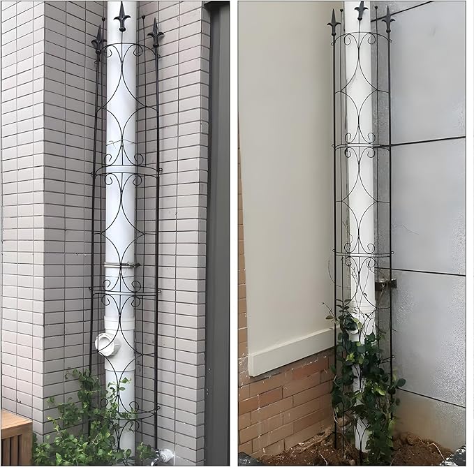Thealyn Garden Trellis 2 Pack 72'' H x 12'' W Metal Plant Trellis Indoor/Outdoor Metal Garden Trellis Plant Trellis for Potted Plants Climbing Houseplants Flowers