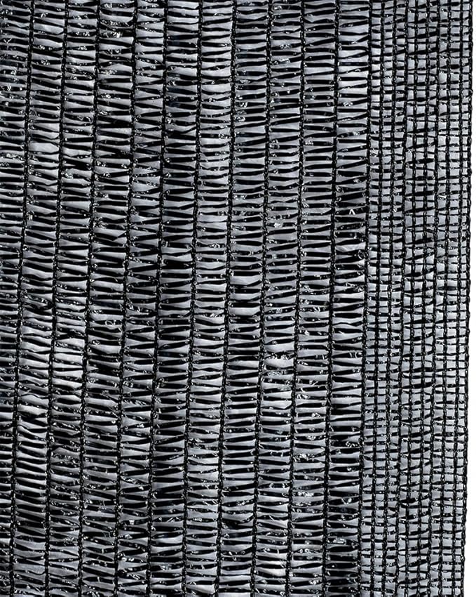Agfabric 30% Sun-Block Shade Cloth Net Mesh Shade with Clips for Garden Patio&Plants, 6x12ft Black