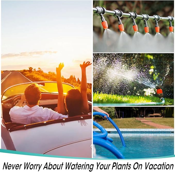 Insoma Sprinkler Timer, Water Timer for Garden Hose, Water Hose Timers with Rain Delay/Manual/Automatic Watering System for Lawns Pool, IP55 Waterproof