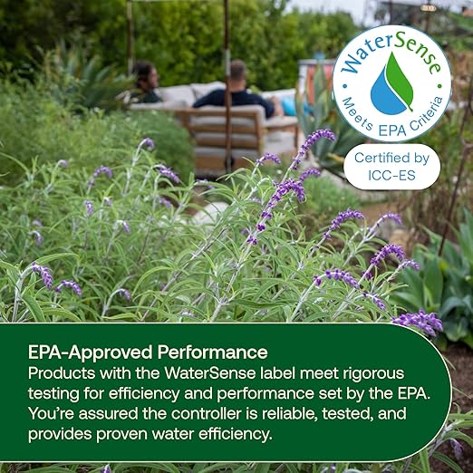 Rain Bird ARC8 App-Based Indoor/Outdoor Smart WiFi Irrigation Sprinkler Timer/Controller, 8-Zone/Station, EPA WaterSense Certified, Compatible with Alexa, Indoor/Outdoor 8-Station