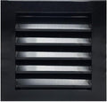 HVAC Premium 12"W x 12"H Aluminum Exterior Gable Louver Vent for Walls & Crawlspace - Weather-Resistant Air Grille with Screen Mesh - Black [Outer Dimensions 13.75"W x 13.75"H]