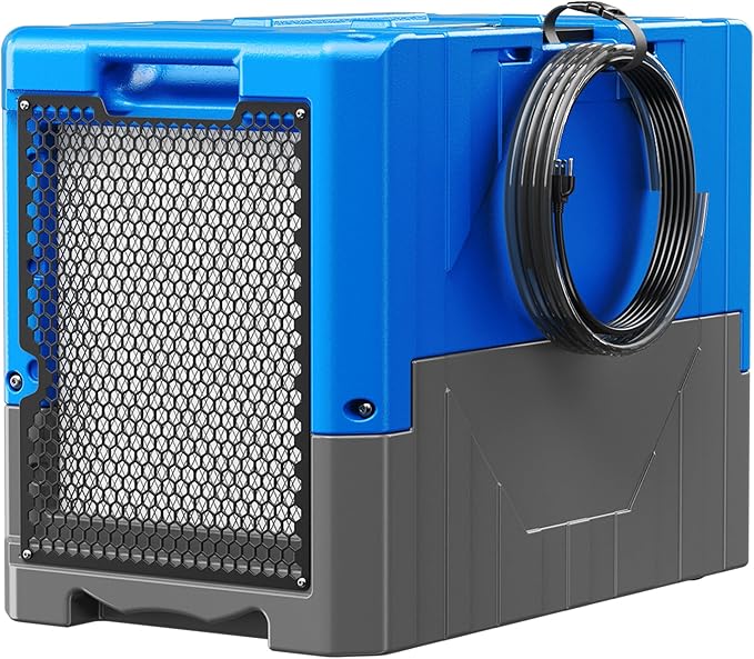 190Pints Commercial Dehumidifier for Basements with Pump Drain Hose, LGR Dehumidifiers with Wheels, Crawl Space Ddehumidifier for Basement, Warehouse and Garages Up to 6000 Sq.Ft