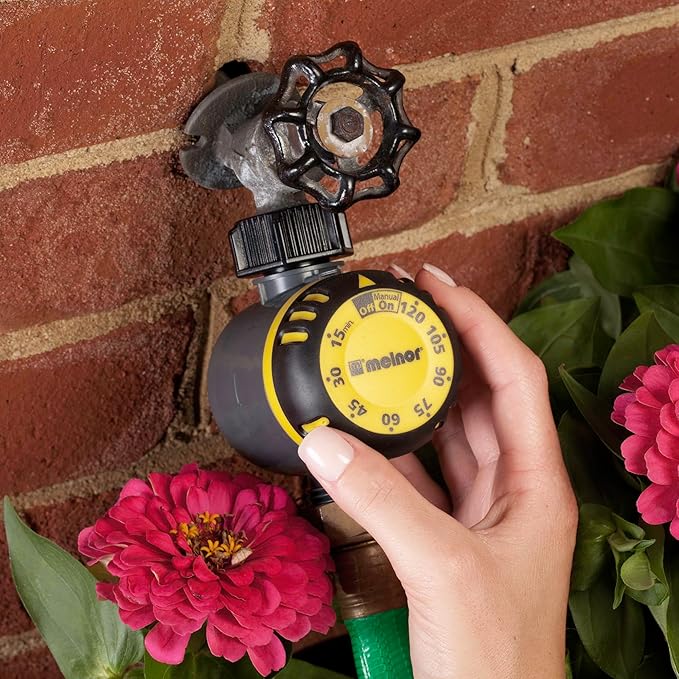 Melnor 65136AMZ Mechanical Timer, Black, Yellow