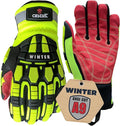 Cestus 5207, Winter Work Gloves for Men, ANSI Cut A9 (1,3,10,50 Pairs) Insulated Waterproof Impact Gloves for Cold Weather