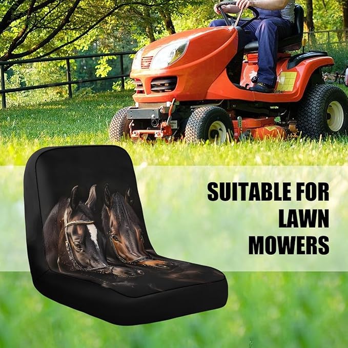 Horse Riding Lawn Mower Seat Cover for Tractor Accessories,Universal Fit Tractor Seat Cover Compatible with Cub Cadet, Lawn Tractor Seat Cover