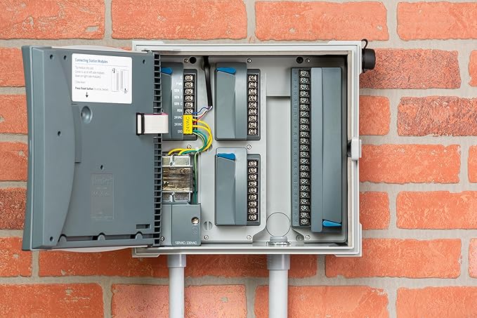 Hunter HCC 800 PL Smart WiFi Irrigation Controller Hydrawise Enabled 8 Station Base Expandable to 54 Zone Outdoor Sprinkler Timer with Weather Based Scheduling Wall Mount
