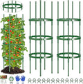 Garden Trellis, Extra Large 2 Pack Tomato Cage for Garden, Up to 64.5'' Heavy-Duty Plant Support Tomato Trellis, Adjustable Height, Climbing Vines Flowers Stands Cucumber Trellis Bold Plant Cage
