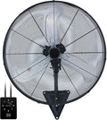 30" Wall Mount Fan, 9500CFM Heavy Duty Wall Fan with 3-Speed & Adjustable Tilt, 30 Inch High Velocity Industrial Oscillating Fans for Garage, Factory, Patio, Indoor, Porch, Shop & Commercial Use