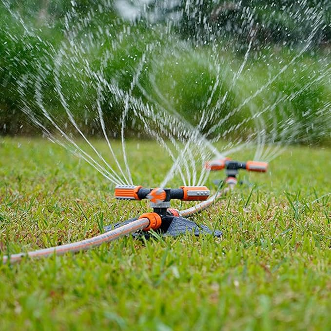 Sprinklers for Yard, Adjustable 360 Degree Roating Automatic Water Sprinkler for Lawn, Garden Hose Sprinkler for Yard, Irrigation System for Garden