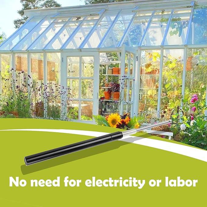 Greenhouse Window Opener Replacement Cylinder Solar Heat Sensitive Powered Roof Vent Kit Automatic Greenhouse Accessories Tool Load Capacity of 15 lbs(1PCS)