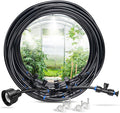 HOMENOTE Misting Cooling System, 65FT Pre-Assembled Misting Kit, 18 Rust-Proof Nozzles, 3/4" Adapter, Outdoor Mister for Patio Cooling, Greenhouse, Pet & Chicken Coop